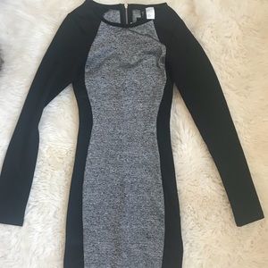 Black and Grey tight dress